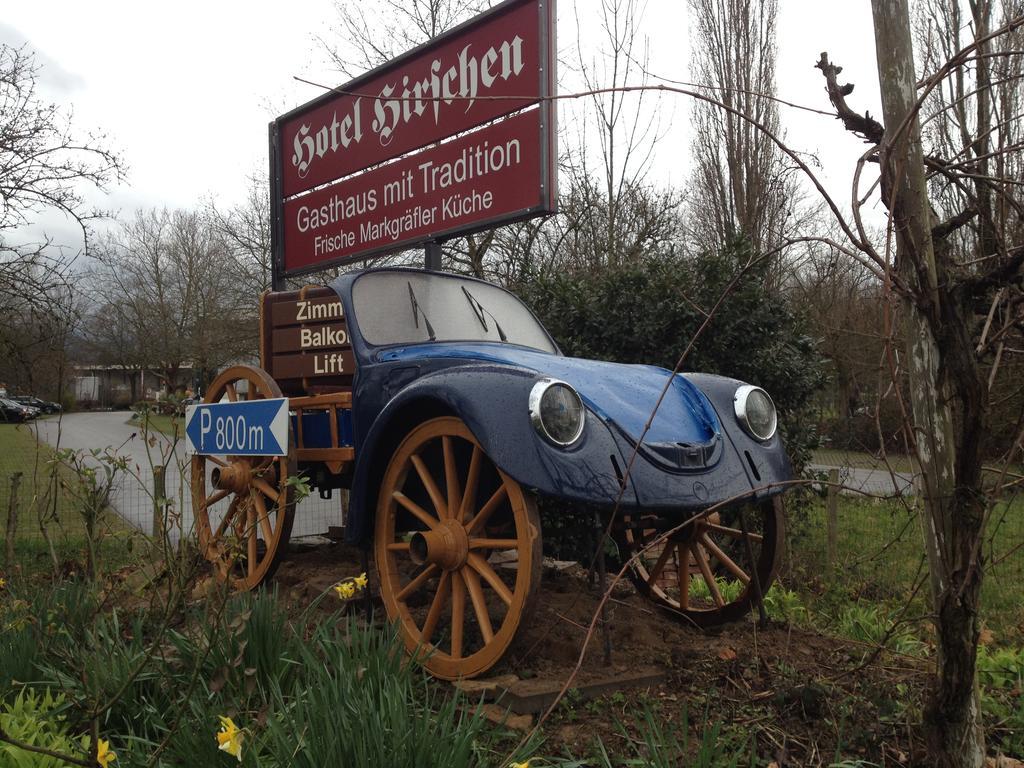 Gasthaus Zum Hirschen Staufen im Breisgau Exterior foto